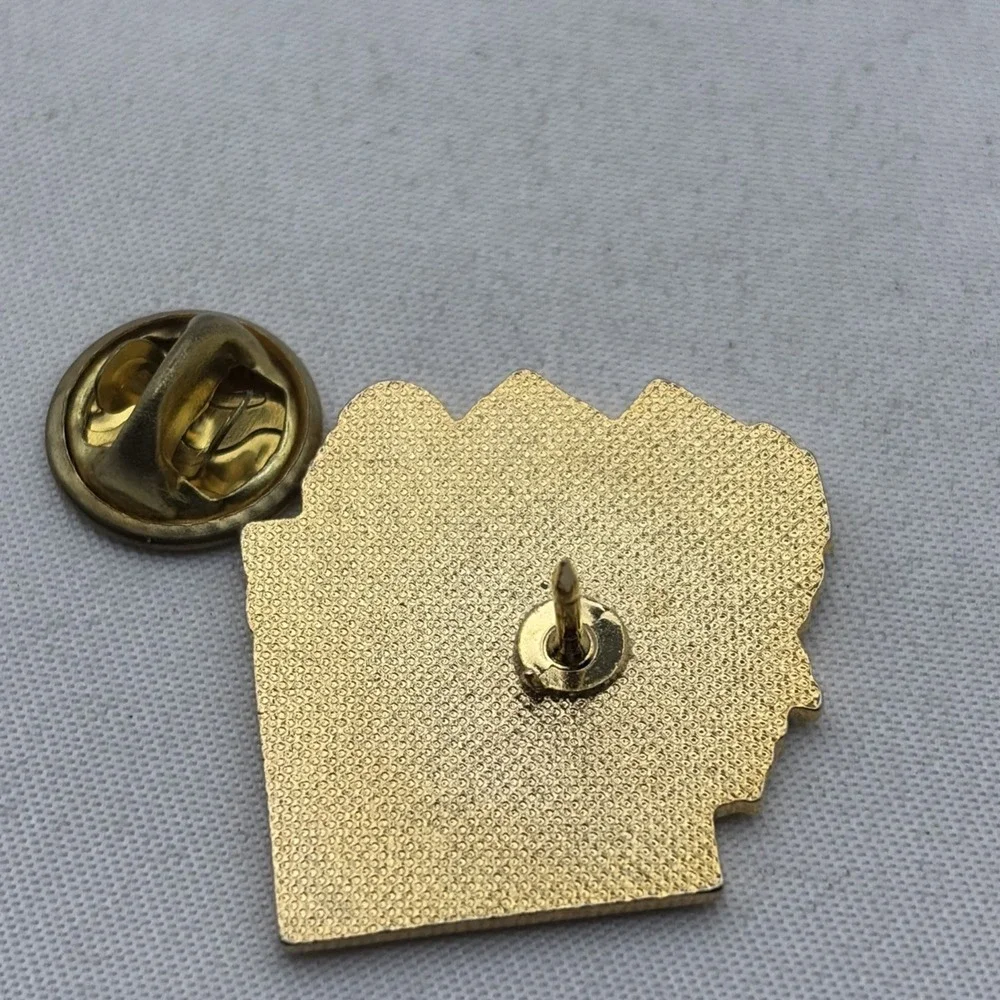 Vintage 1991 GWTA Motorcycles Montana Buffalo Romp Lapel Hat Pin
